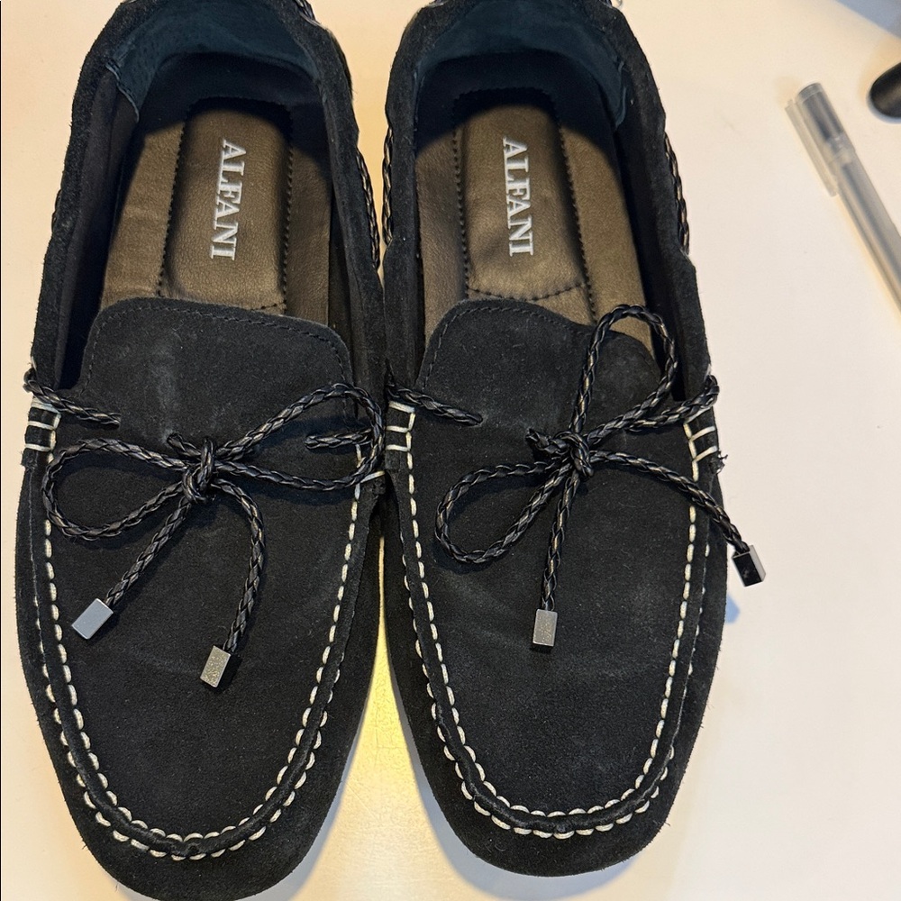 Alfani Black Suede Moccasins